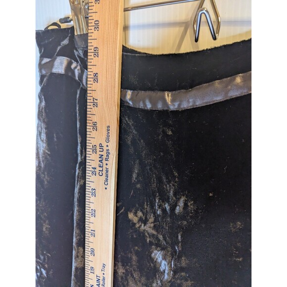 Carol Little Black Velvet Skirt10 Gypsy Peasant Sequins Hippie Boho Fairy Beaded - Picture 8 of 12